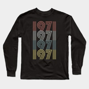 1971 Birth Year Retro Style Long Sleeve T-Shirt